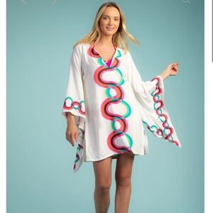 Trina Turk Kaleidoscope Caftan Swim Coverup, size XS.  NWT.